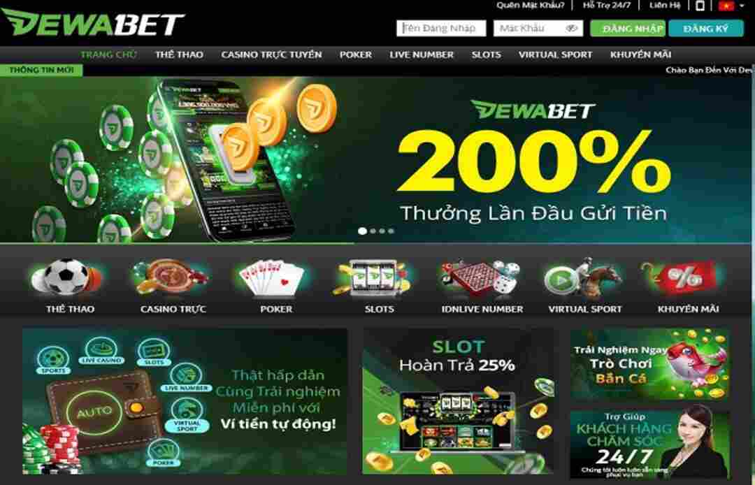 Thiên đường trò chơi cá cược cùng Dewabet